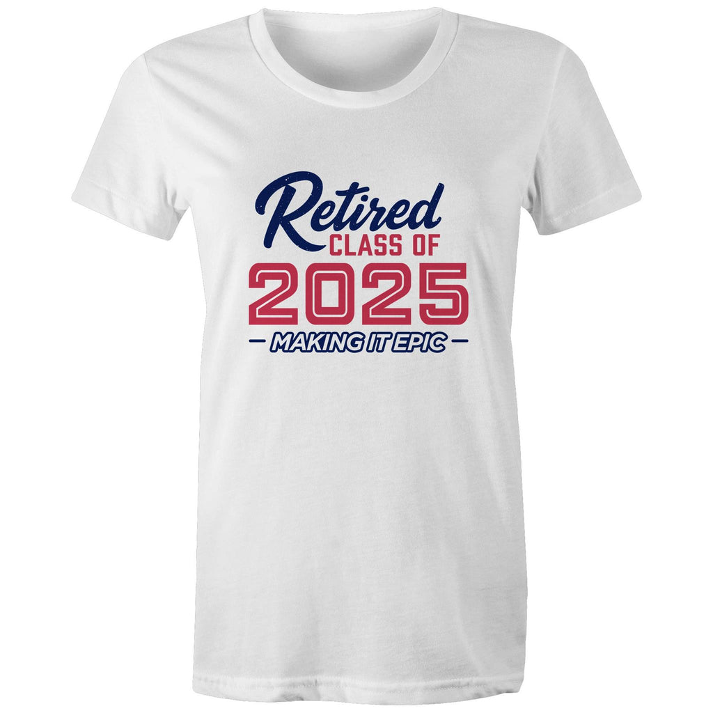 Women's Crew Neck T-Shirt • Retired • Class of 2025 • Women's Crew Neck T-Shirt • Red